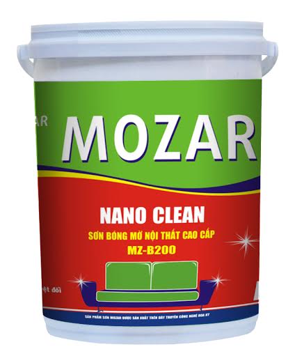 Sơn bóng mờ Nano clean 5 lít